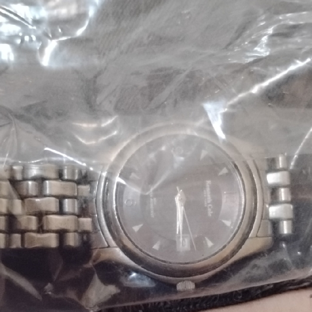 Kenneth Cole New York Silver and Black Men's Watch